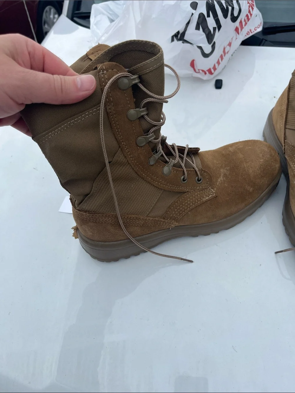 Belleville Men's Tan Military-Style Boots - Lightweight Durability
